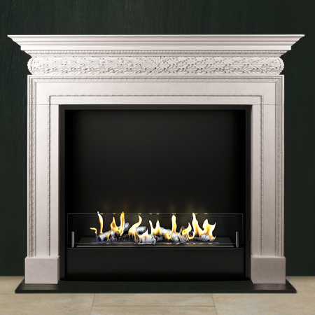 Биокамин в мраморном портале Firezo Arte