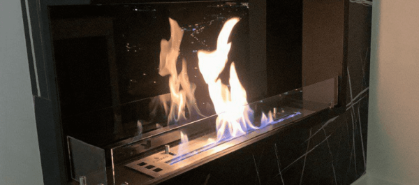 Угловой встраиваемый биокамин Firezo L'angolo Destro 1200